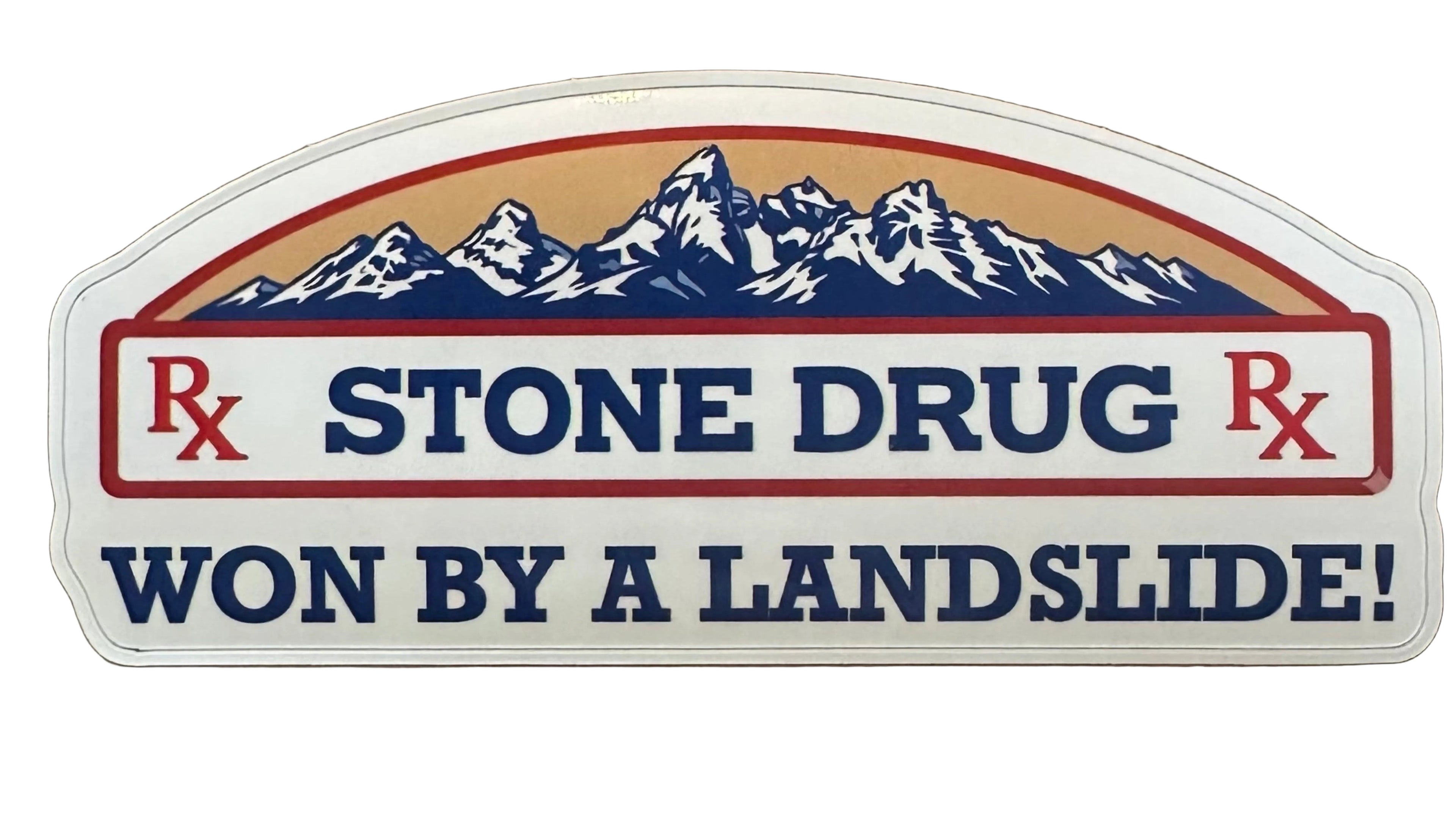 Won by a Landslide Sticker